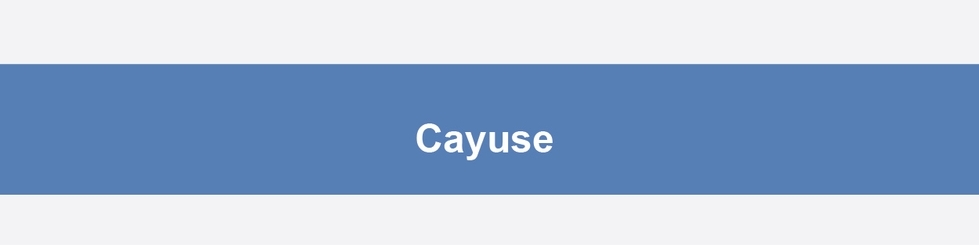 Cayuse Login